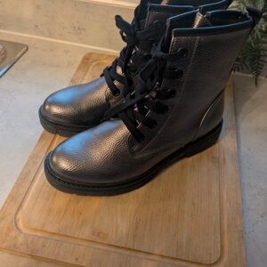 Amazon Shiny Black Combat Boots